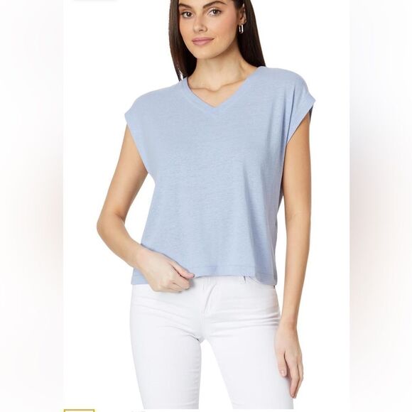 NWT Madewell Women's Relaxed Vneck Ss Tee Solid - Picture 1 of 6